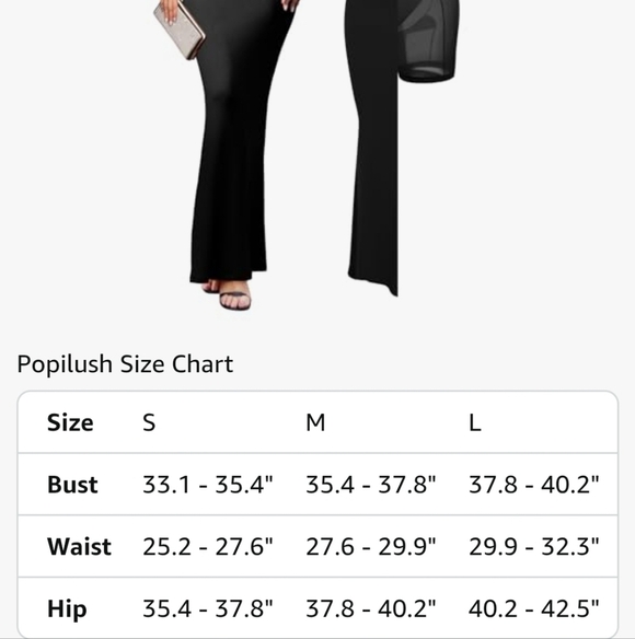 Elegant Black Maxi Dress With Built In Shapewear NWT - Picture 5 of 16